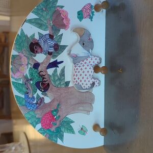 SEVI (made in Italy) 3 Peg Rack- Nursery/Kids Room